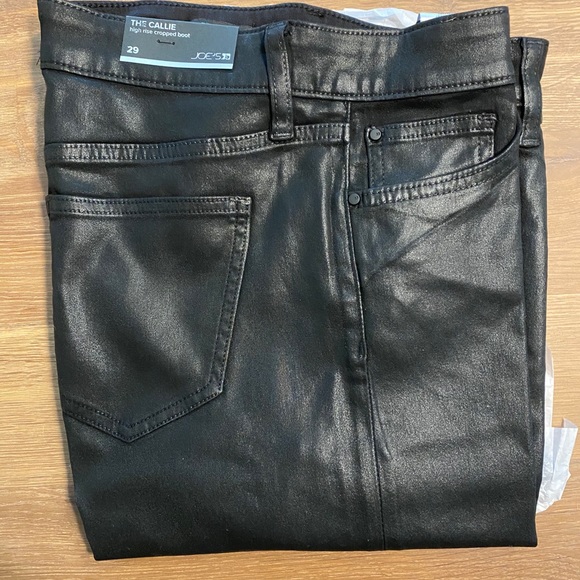 New Joe’s Women’s cropped jeans shiny black - Picture 5 of 9